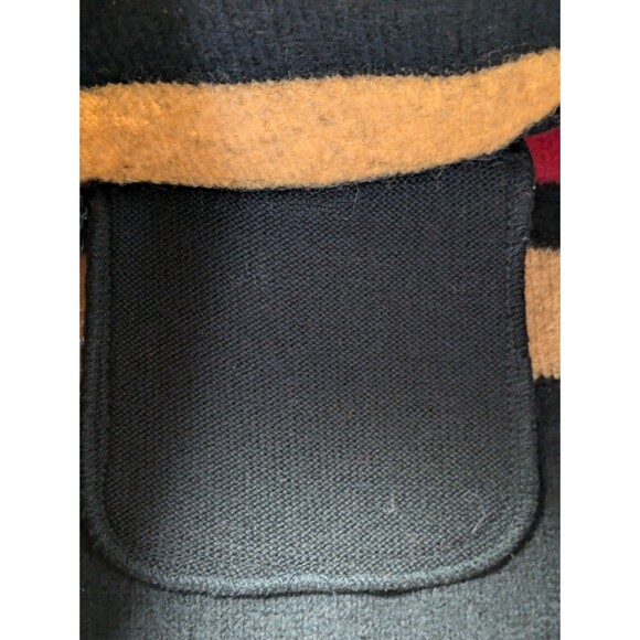 Vintage Lands End Full Zip Wool Striped Cardigan Sweater Womens Size 18 - Picture 6 of 12